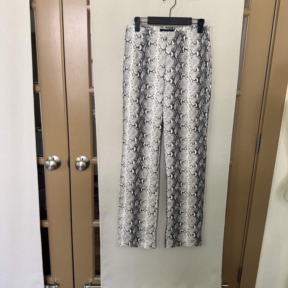 White Fox Womens Small‎ Faux Snakeskin Heat Check Pants Bottoms